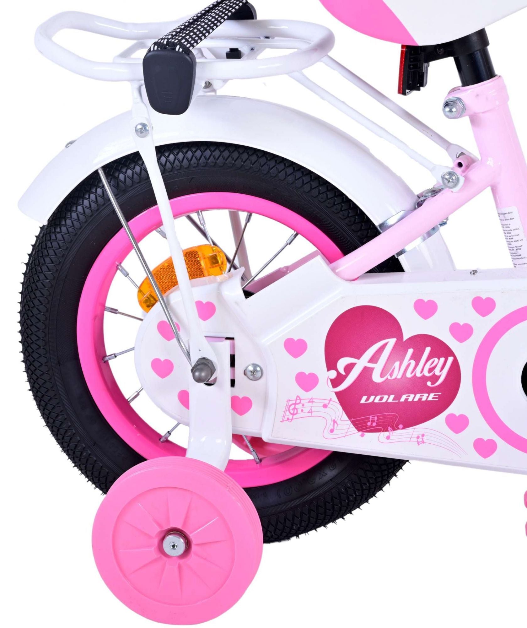 Volare Ashley Children's Bicycle - Girls - 12 pouces - rose