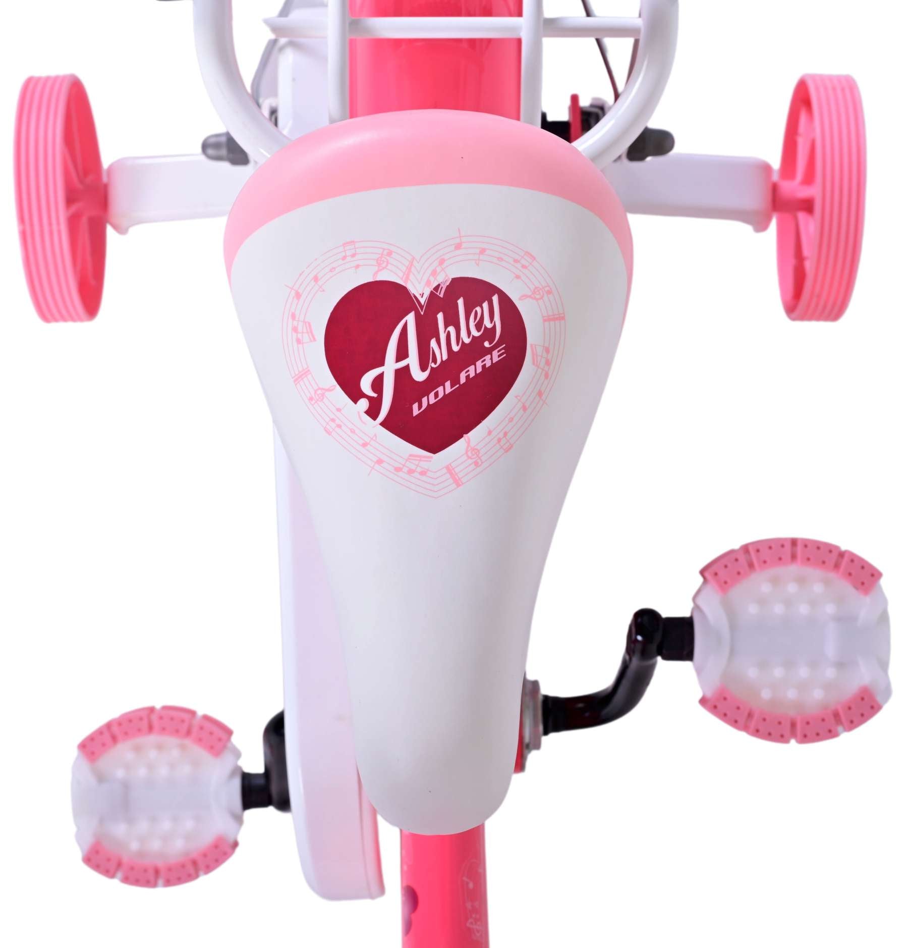 Volare Ashley Children's Bicycle - Girls - 12 pouces - Rose rouge