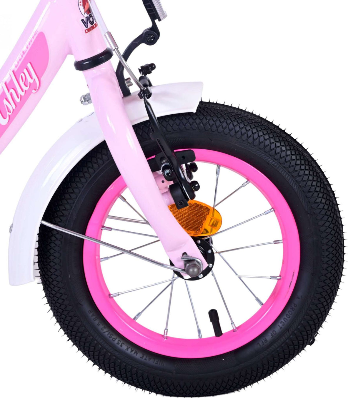 Volare Ashley Children's Bicycle - Girls - 12 pouces - rose