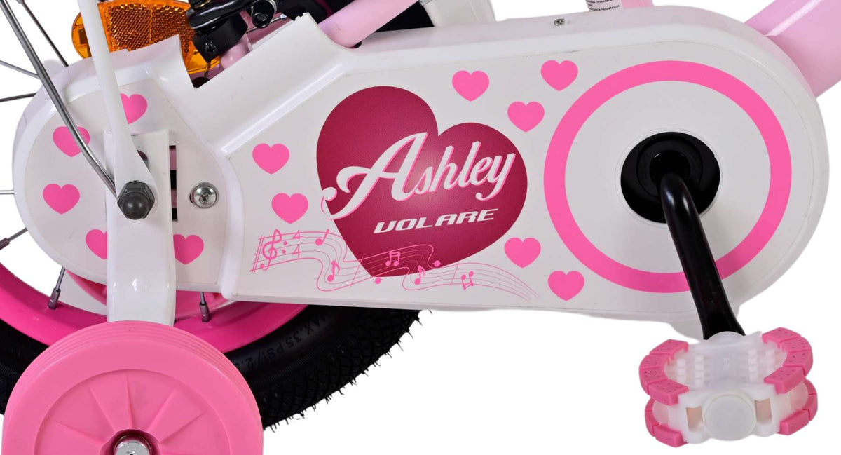 Volare Ashley Children's Bicycle - Girls - 12 pouces - Pink - deux freins à main