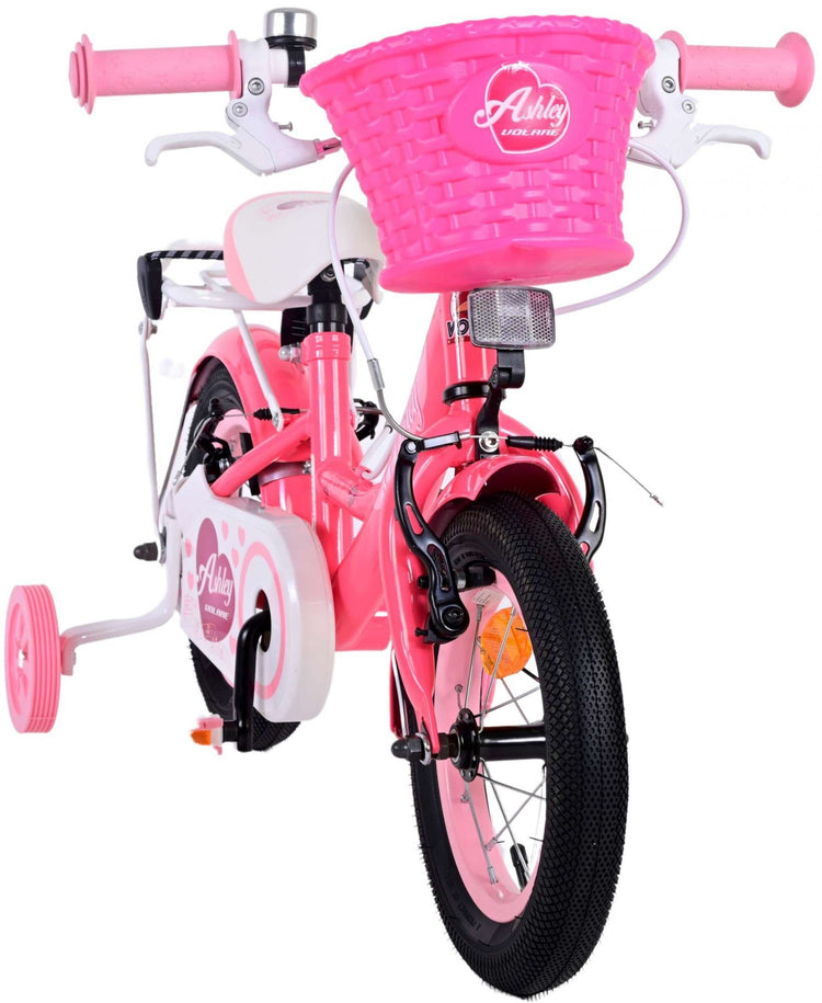 Volare Ashley Children's Bicycle - Girls - 12 pouces - Rose Red - deux freins à main