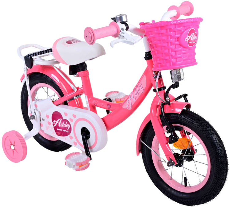 Volare Ashley Children's Bicycle - Girls - 12 pouces - Rose rouge