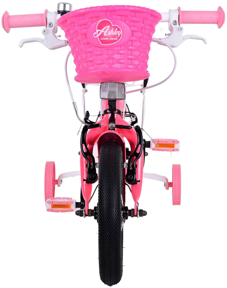 Volare Ashley Children's Bicycle - Girls - 12 pouces - Rose Red - deux freins à main
