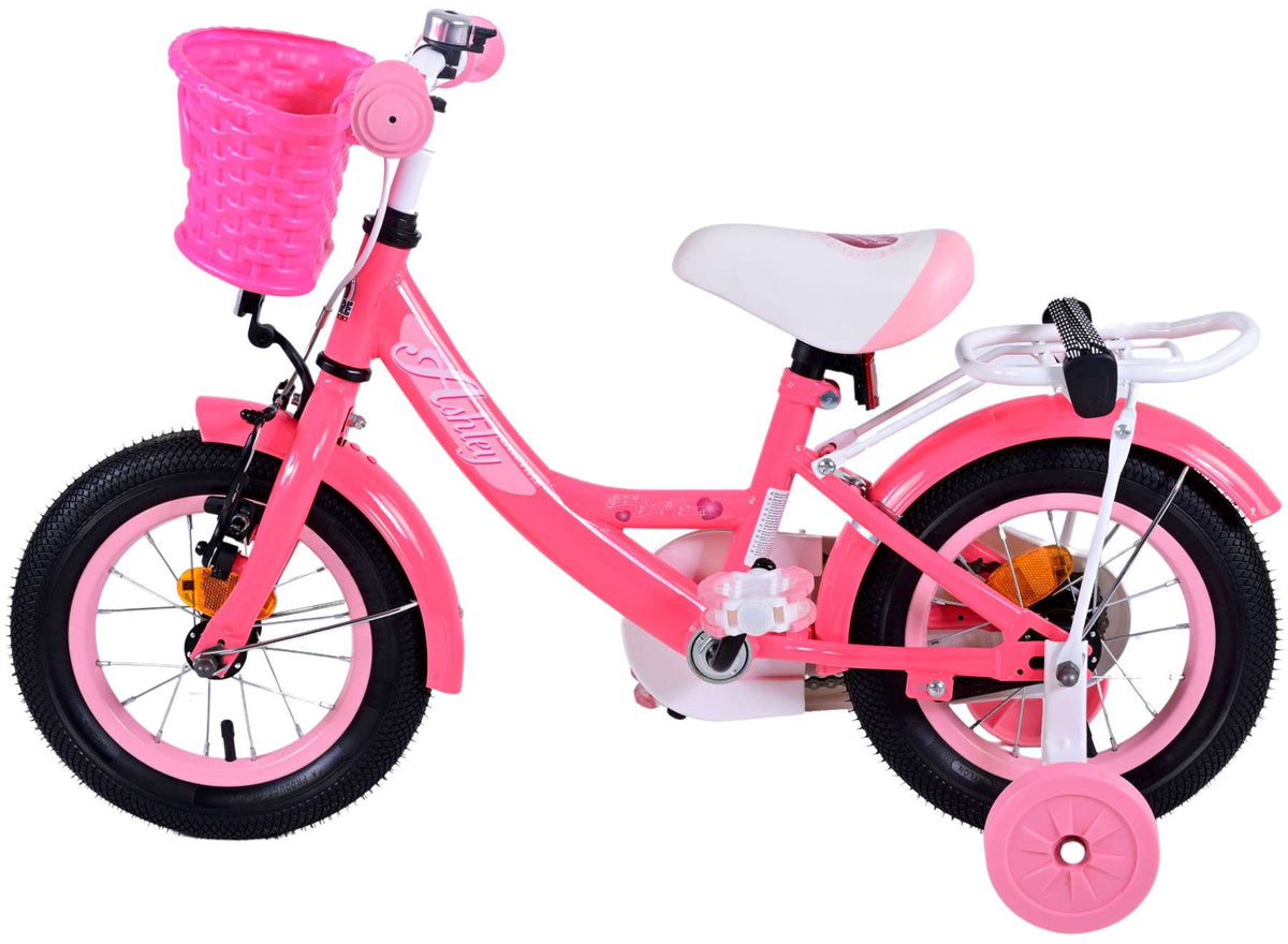 Volare Ashley Children's Bicycle - Girls - 12 pouces - Rose rouge