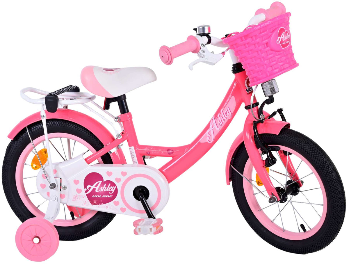 Volare Ashley Children's Bicycle - Girls - 14 pouces - Rose rouge