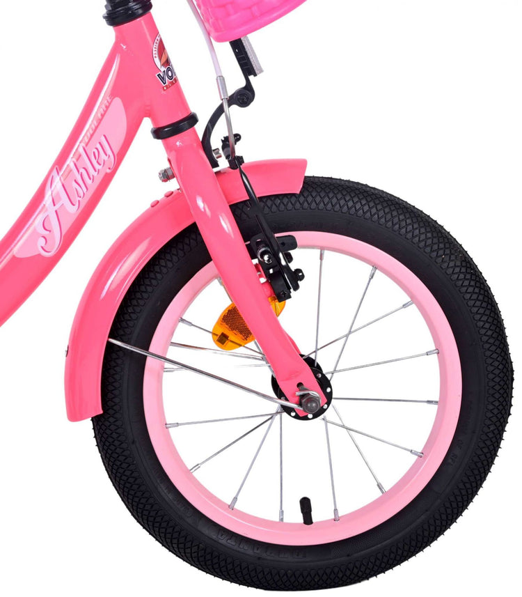 Volare Ashley Children's Bicycle - Girls - 14 pouces - Rose rouge