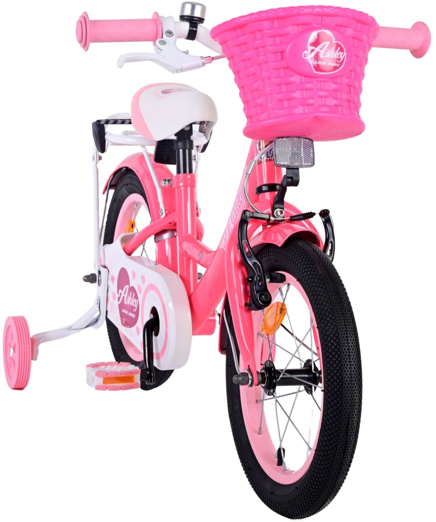 Volare Ashley Children's Bicycle - Girls - 14 pouces - Rose rouge