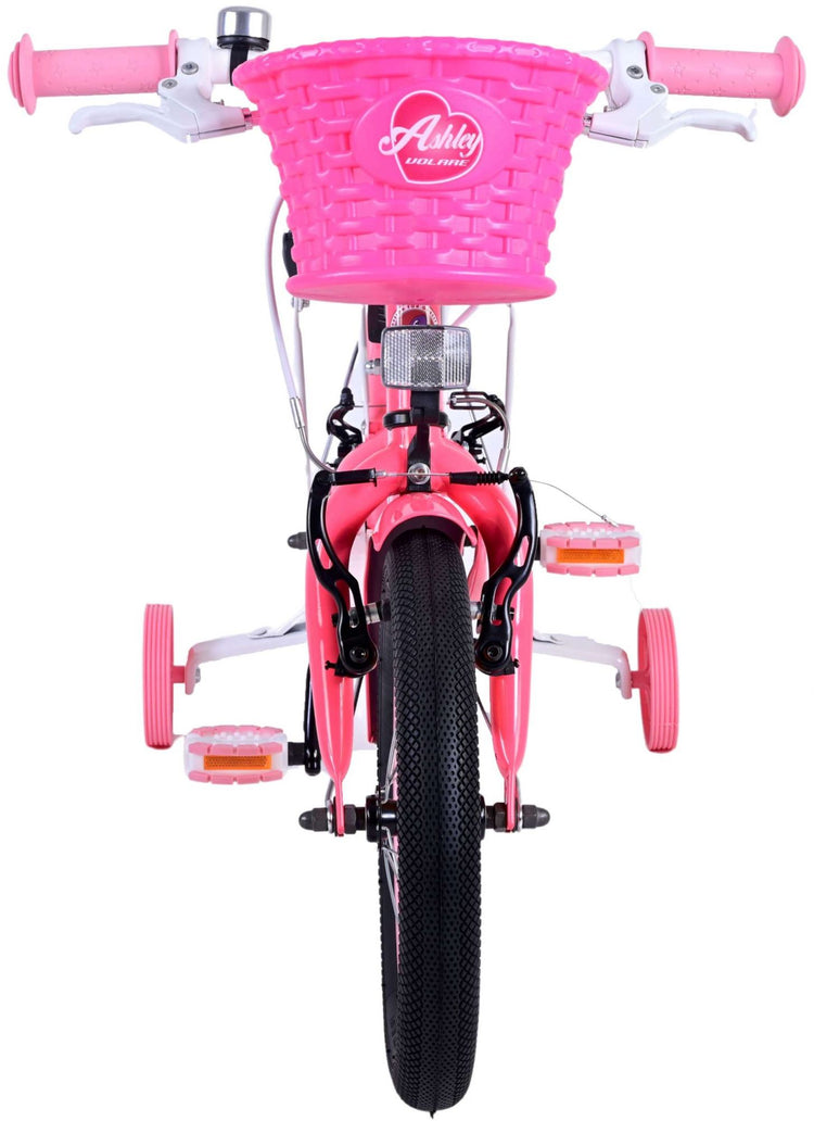 Volare Ashley Children's Bicycle - Girls - 14 pouces - Rose Red - deux freins à main