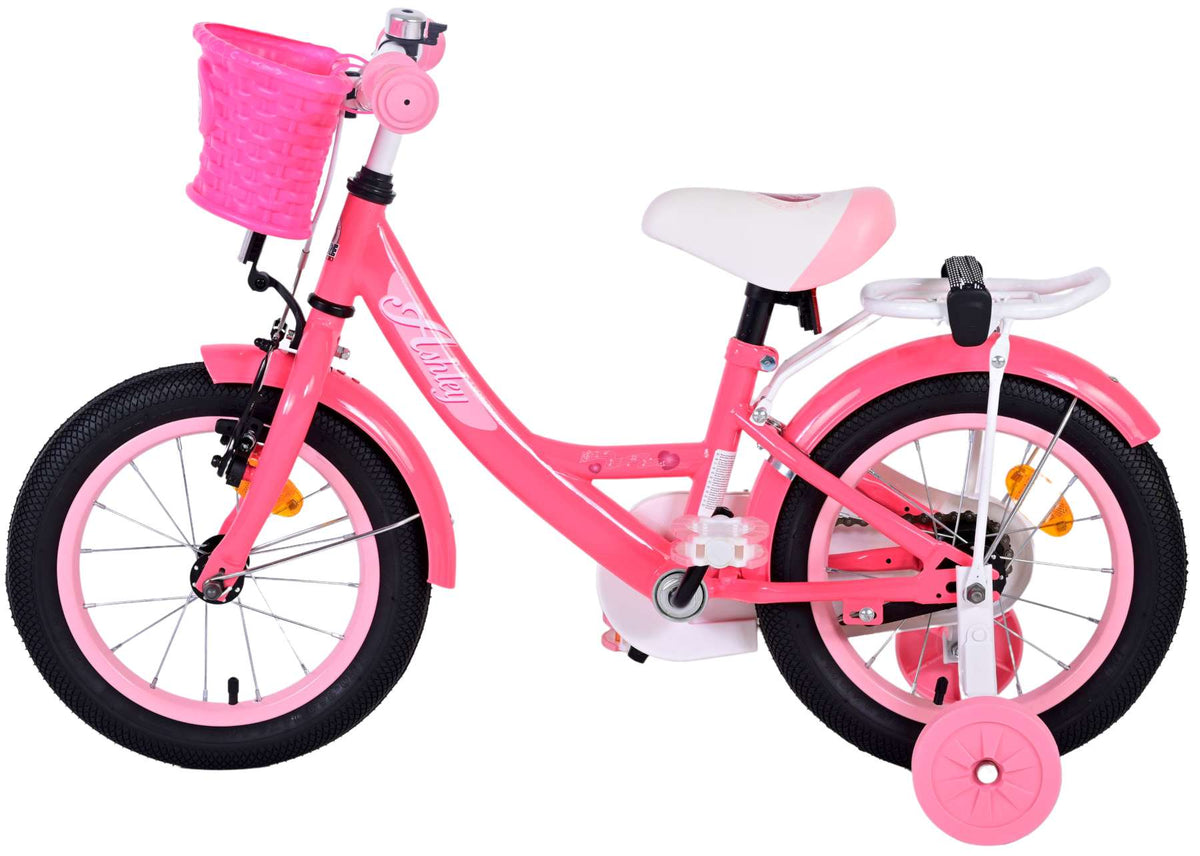 Volare Ashley Children's Bicycle - Girls - 14 pouces - Rose rouge