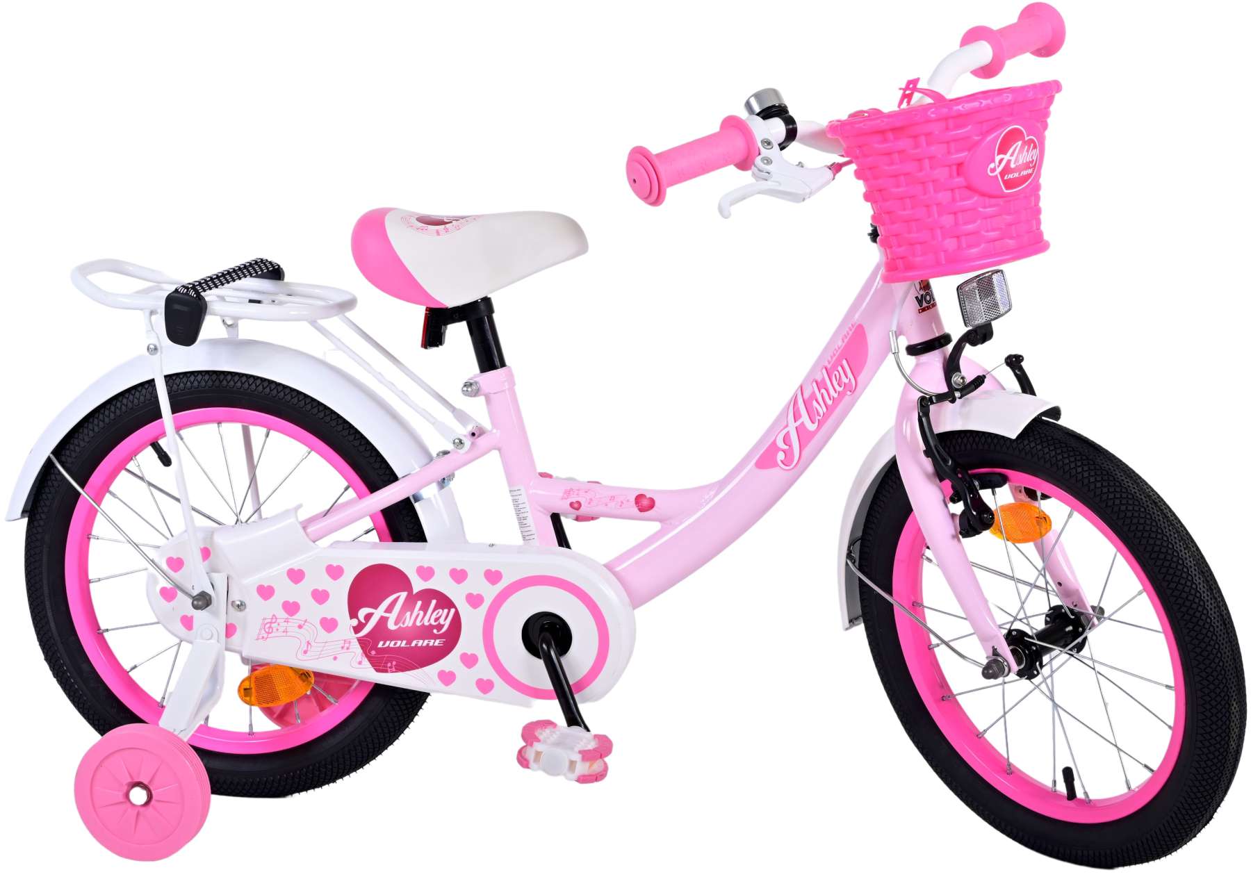 Volare Ashley Children's Bicycle - Girls - 16 pouces - rose