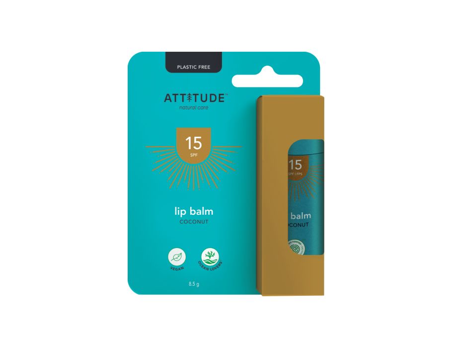 Baume à lèvres d'attitude SPF 15 COCONUT 8.5GR.