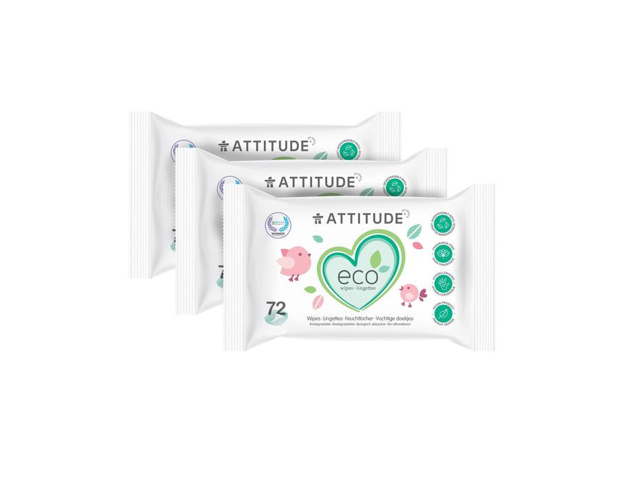 Attitude humide lingettes multipack 3x72 St.