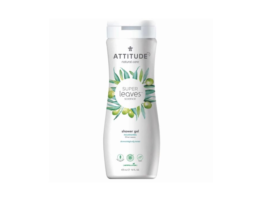 Gel de douche d'attitude nourrissant les feuilles d'olive