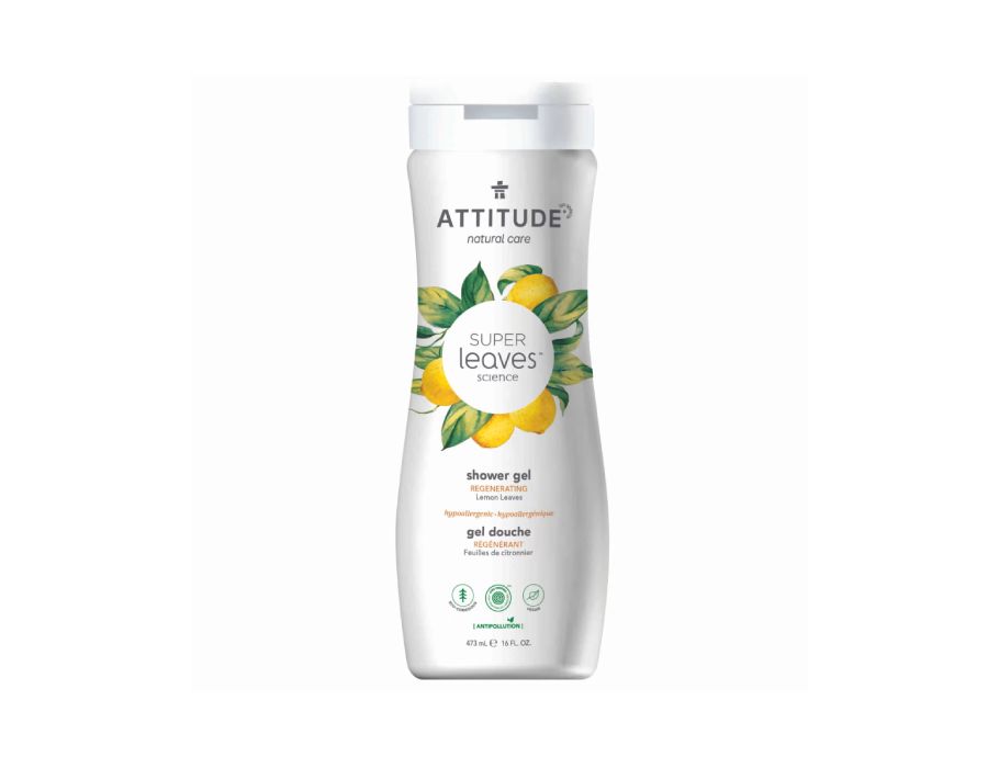 Gel de douche d'attitude régénérant les feuilles de citron