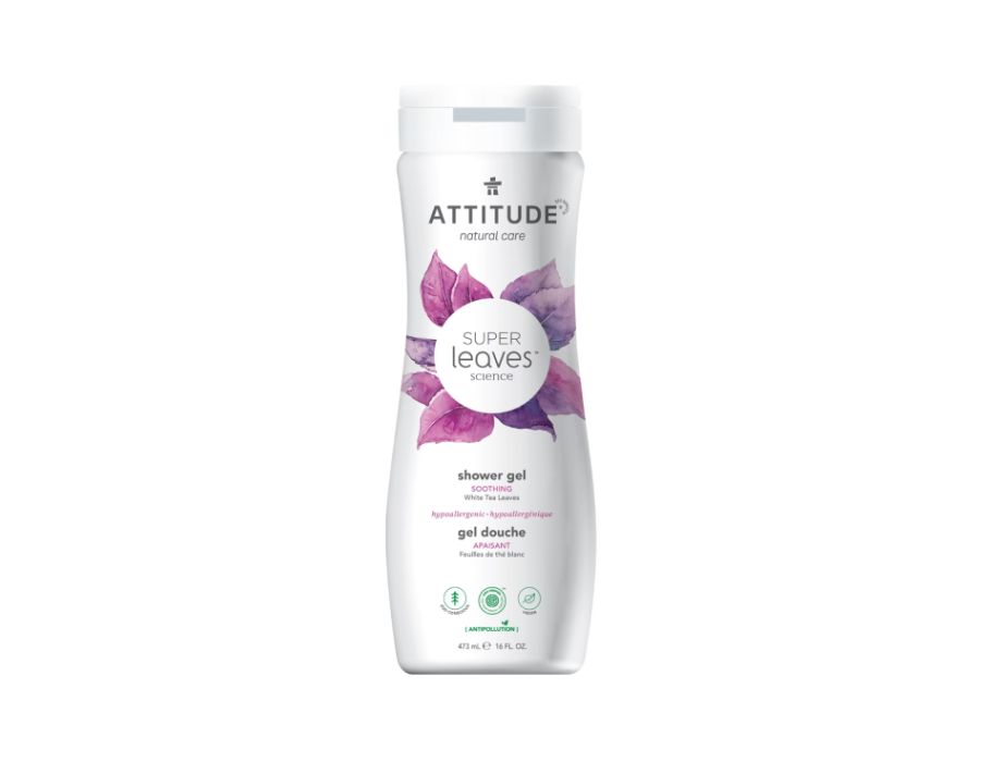 Gel de douche d'attitude Feuilles de thé blanc apaisant