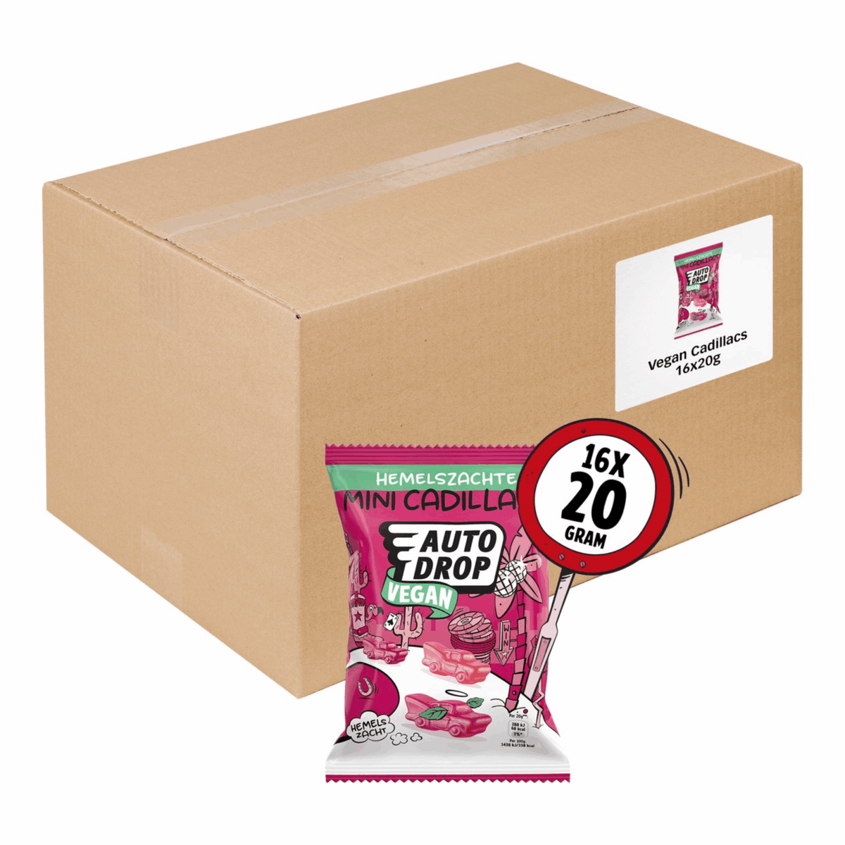 Sacs végétaliens Autodrop Cadillacs (16x 20gr)