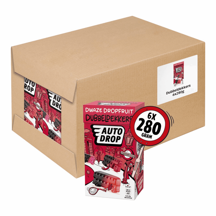 Boîte à deux étages Autodrop Silly Fruits de Réglisse (6x 280g)