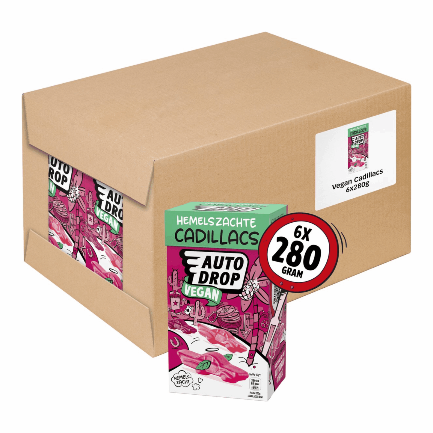 Boîte de mélange Autodrop Cadillacs vegan (6x 280g)