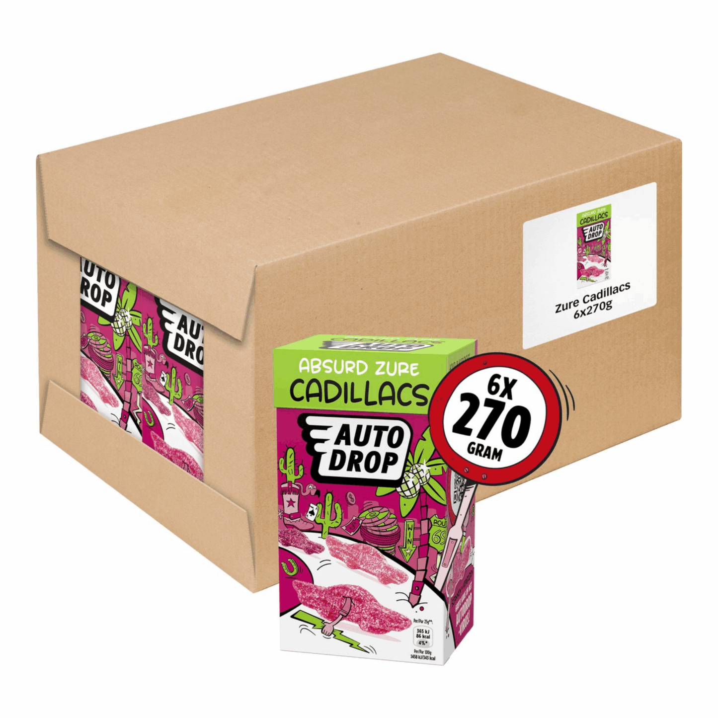Boîte de mélange Autodrop sour Cadillacs (6x 270gr)