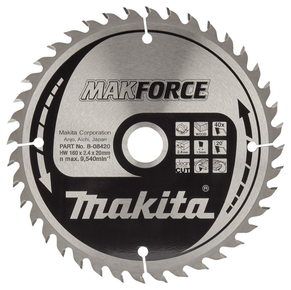 Makita scie à bois 160x20x40t 20g - b-08420