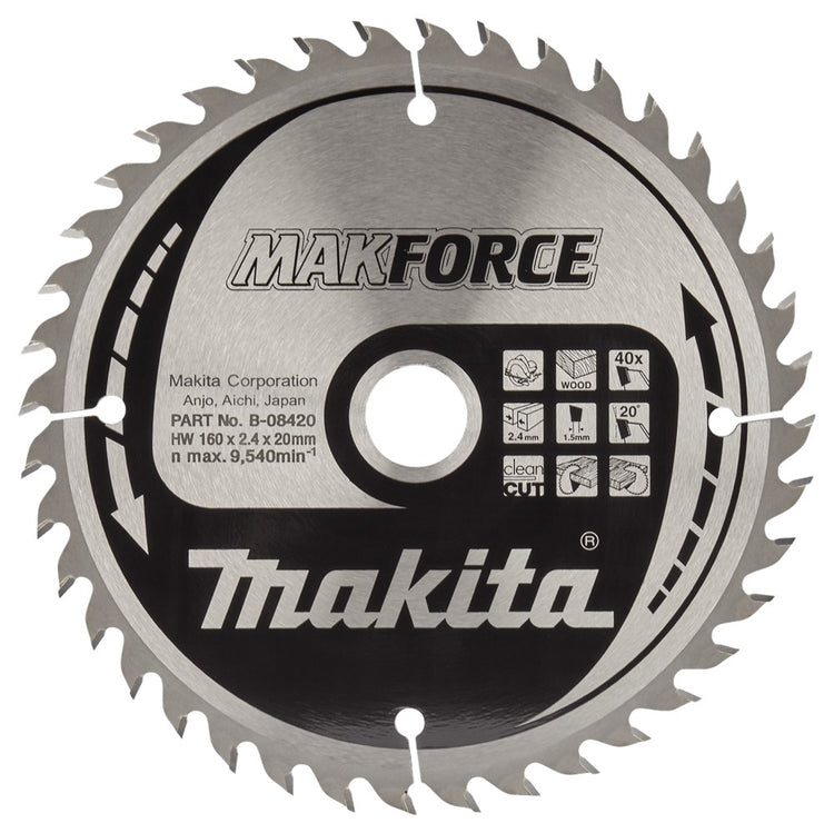 Makita scie à bois 160x20x40t 20g - b-08420