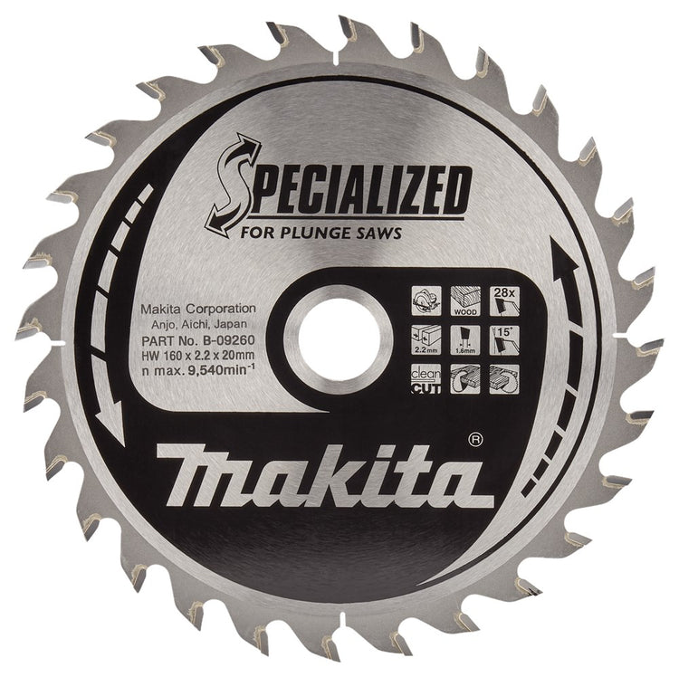 Makita scie à bois 160x20x28t 23g - b-09260