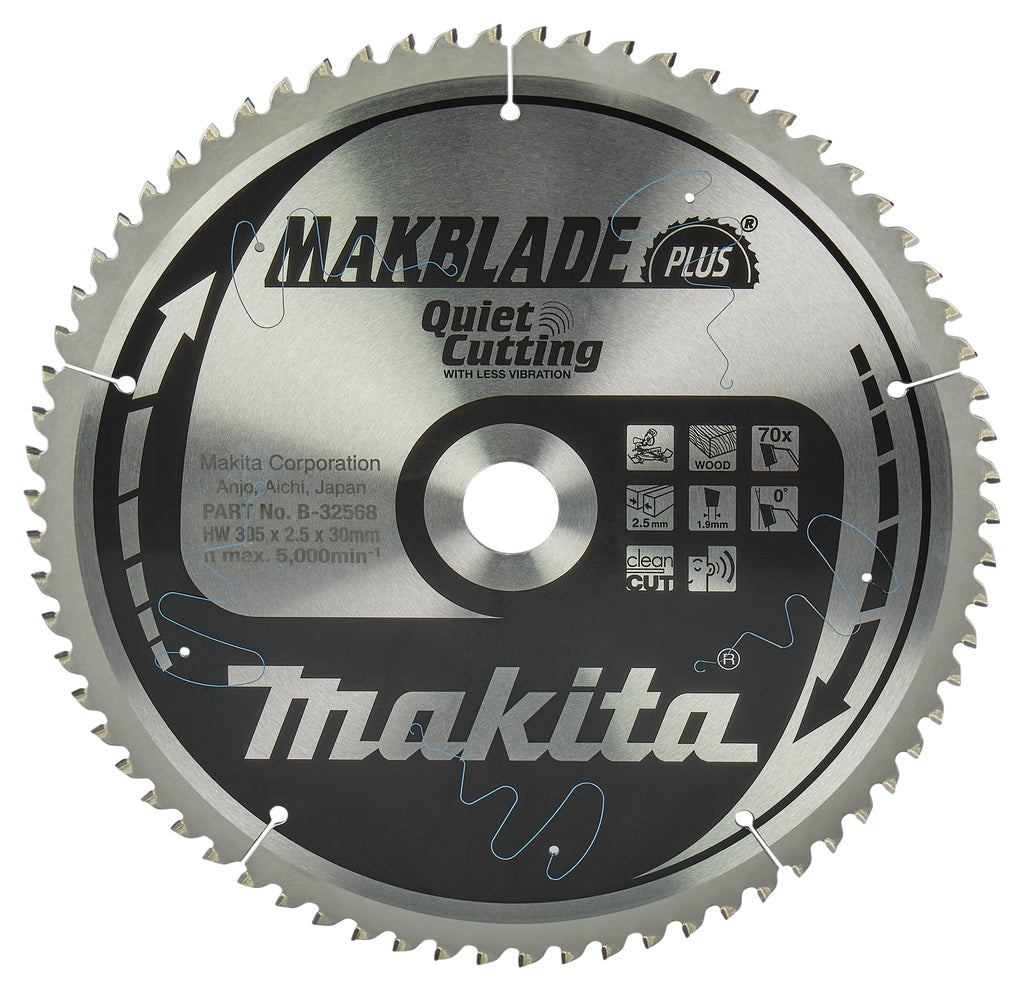 Makita accessoires lame de scie à tronçonner bois q c 305x30x2.5 70t 0g - b-32568