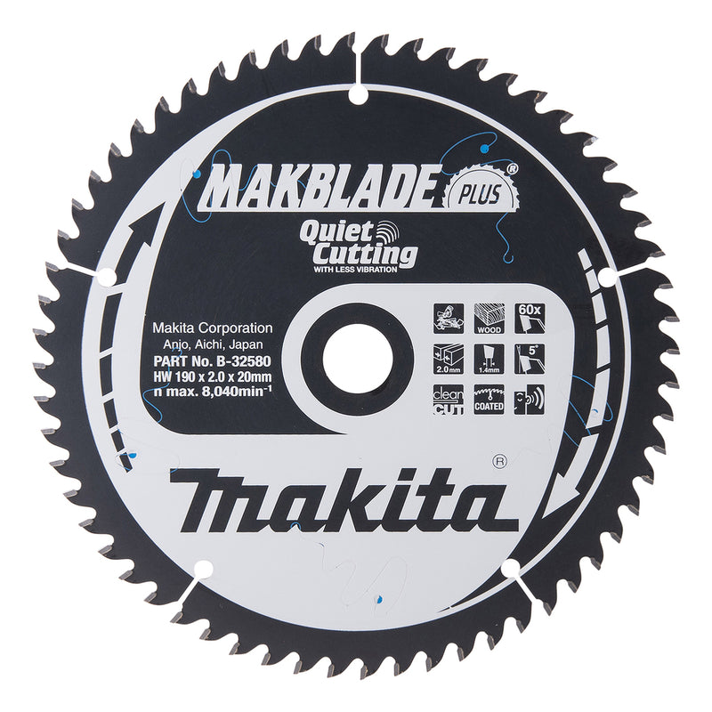Accessoires Makita lame de scie à tronçonner bois - b-32580