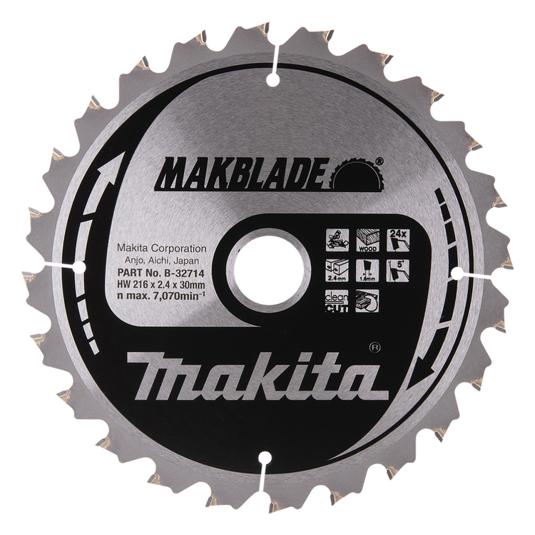 Makita lame de scie bois 216x30x2,1 24t - b-32714
