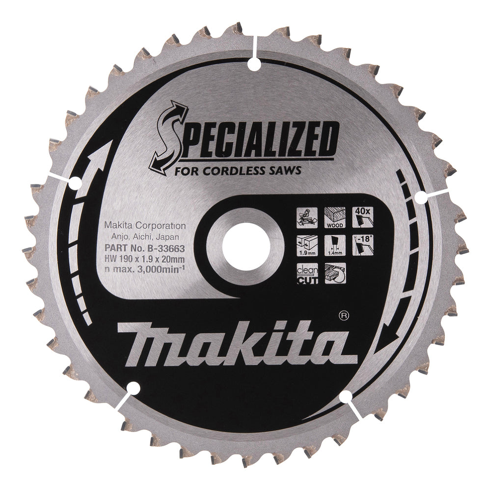 Accessoires Makita lame de scie à tronçonner bois - b-33663