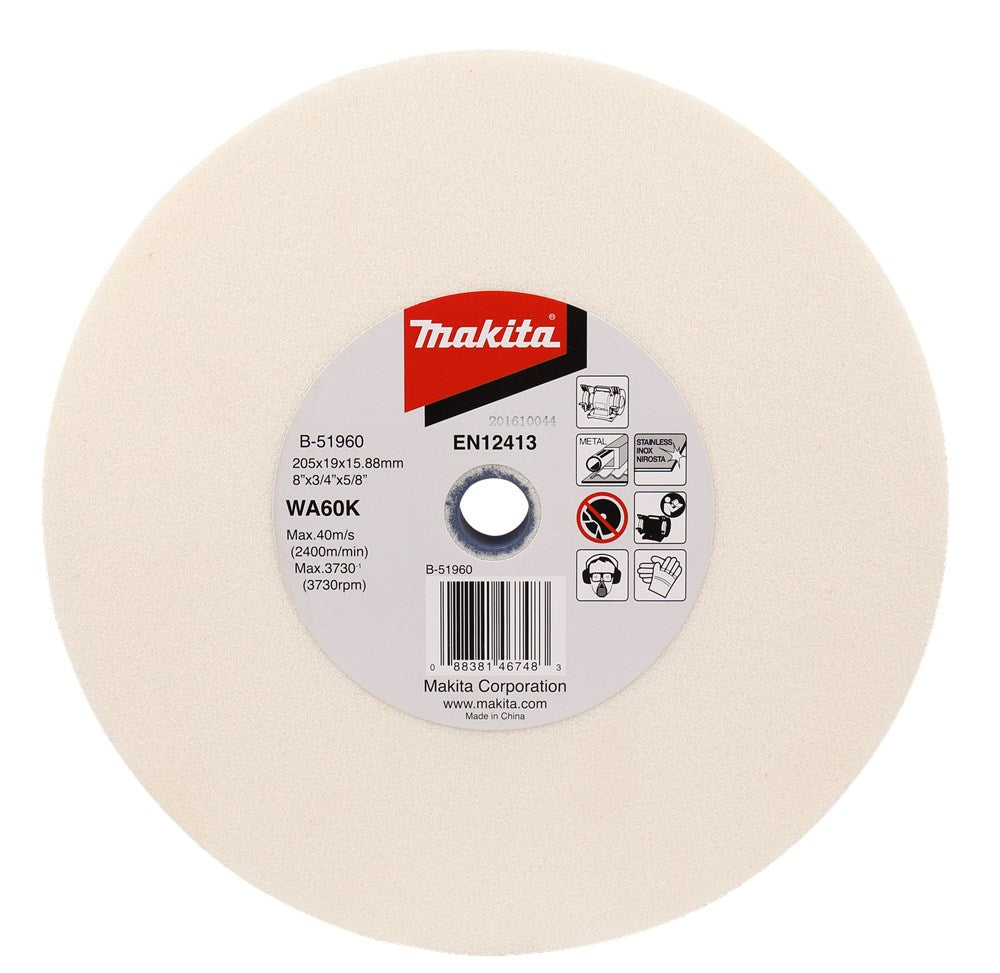 Accessoires Makita affûtage st. 205x19x15,88mm wa60k - b-51960