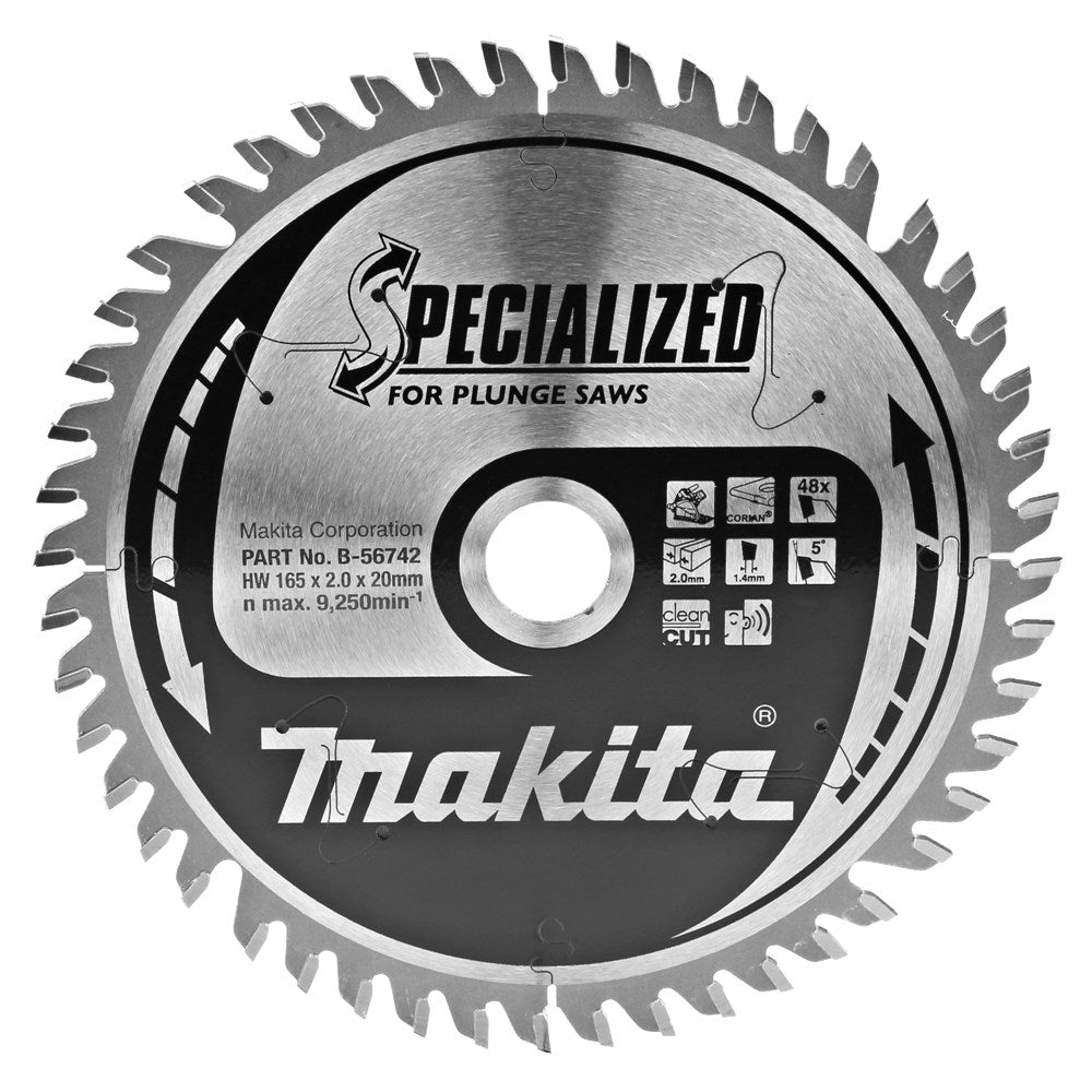 Accessoires Makita scie corian 165x20x2.0 48t 5g - b-56742 - b-56742