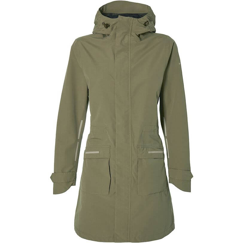 Parka de pluie Basil mosse dames vert olive s