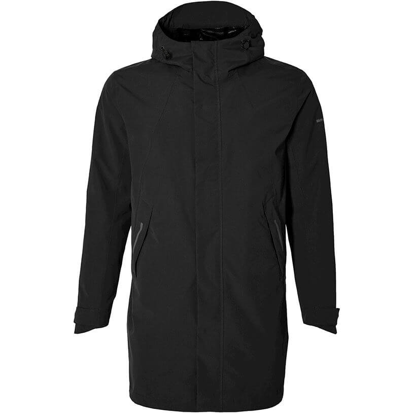 Parka de pluie Basil Mosse hommes noir de jais m