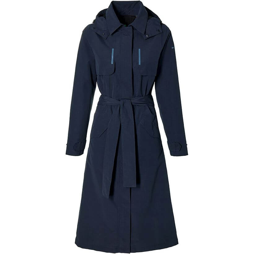 Basil trench coat mosse dames bleu nuit m