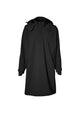 Basil poncho mosse unisexe noir de jais m l