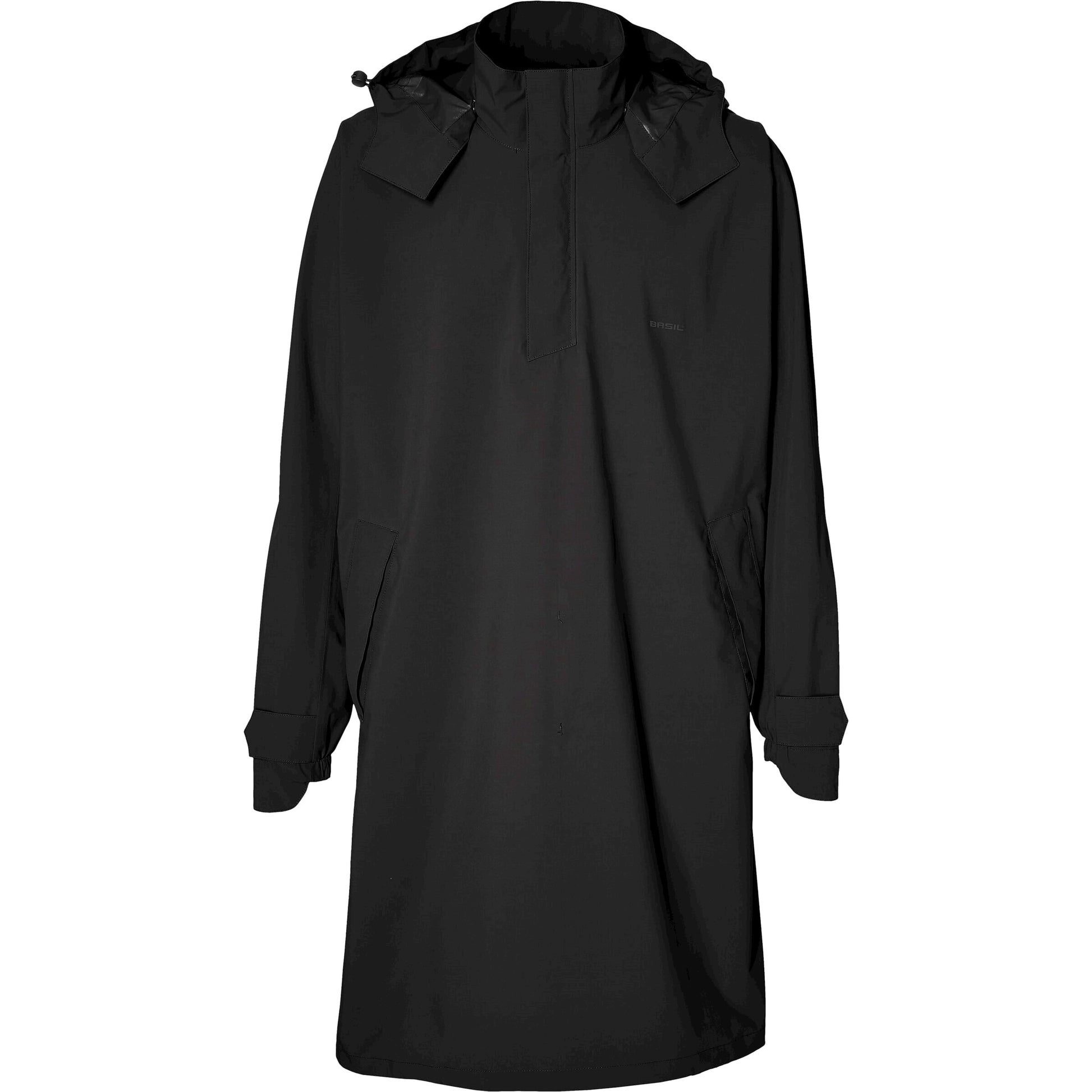 Basil poncho mosse unisexe noir de jais xl xxl