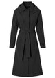 Basil trench-coat mosse dames noir de jais m