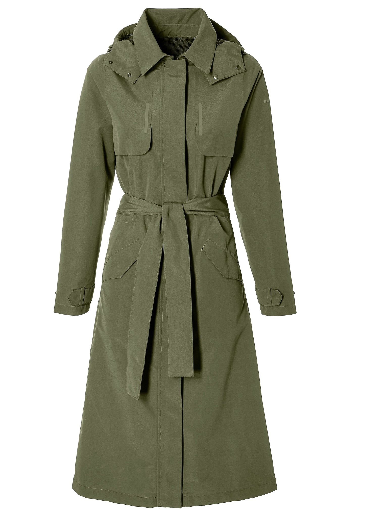 Basil trench coat mosse dames vert olive s