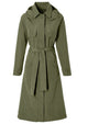 Basil trench coat mosse dames vert olive xl