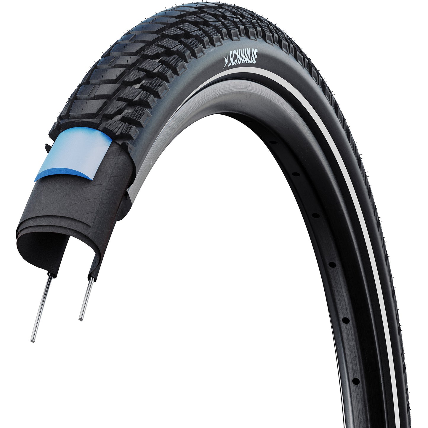 Schwalbe pneu marathon plus tour perf 55-584 +r noir