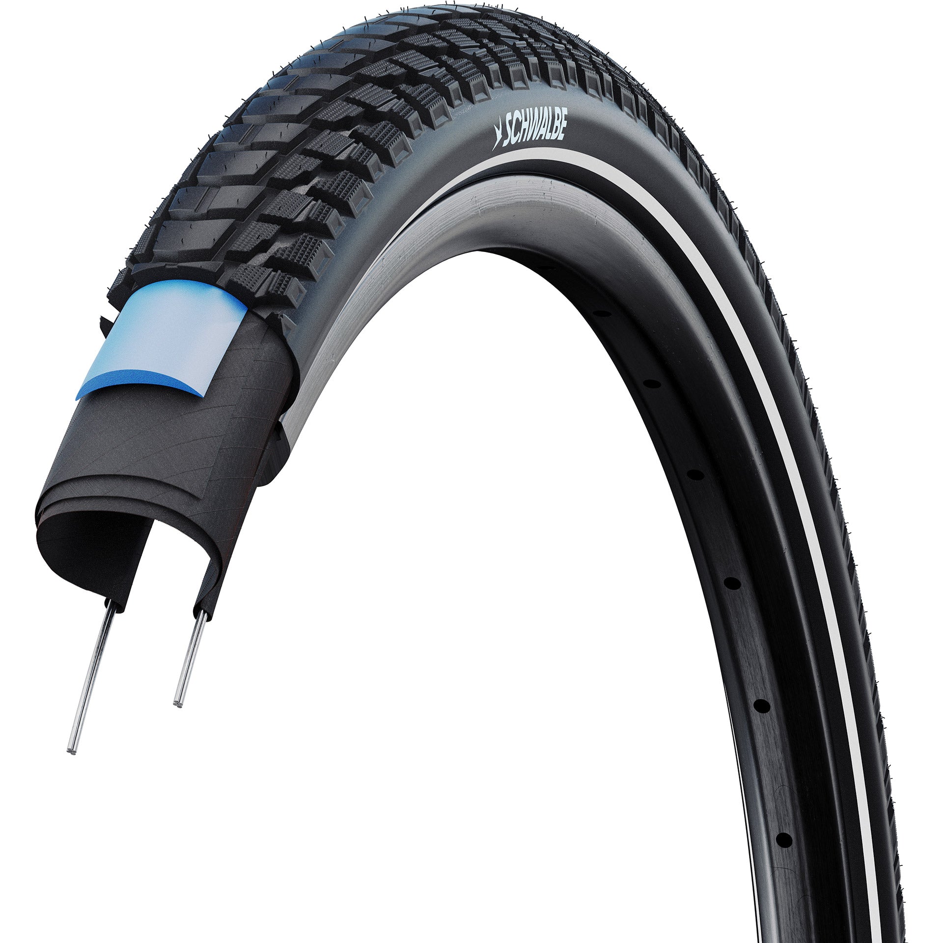 Schwalbe pneu marathon plus tour 50-622 +r noir