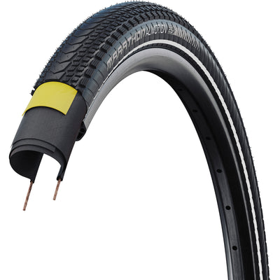 Schwalbe marathon almotion - pliable - addix - v-guard - 27,5x2,15 - noir + reflex