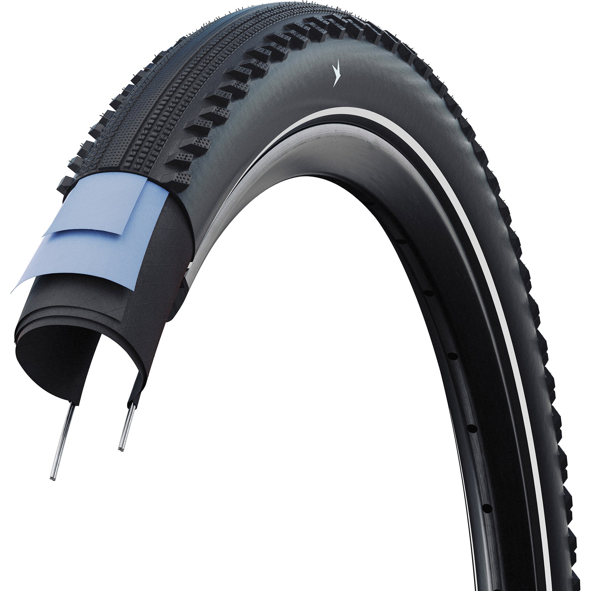 Ouragan Schwalbe - filaire - addix - raceguard - 26x2.10 - noir + reflex