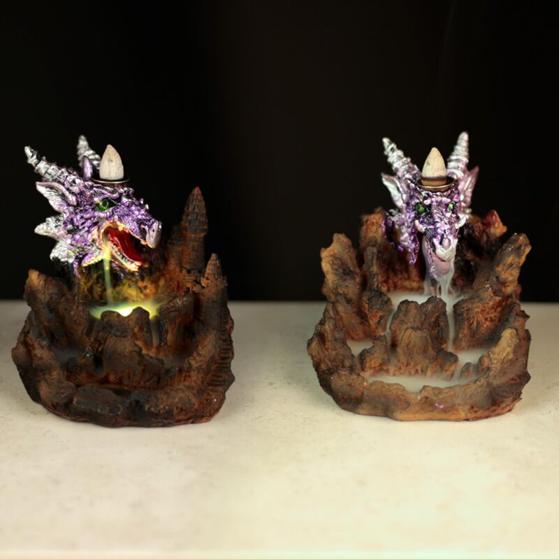 Porte-encens de reflux Purple Dragon LED