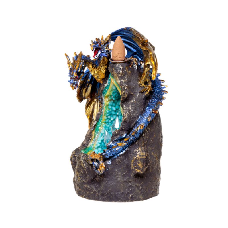 Dragon avec un porte-encens de débit de rétro-débit