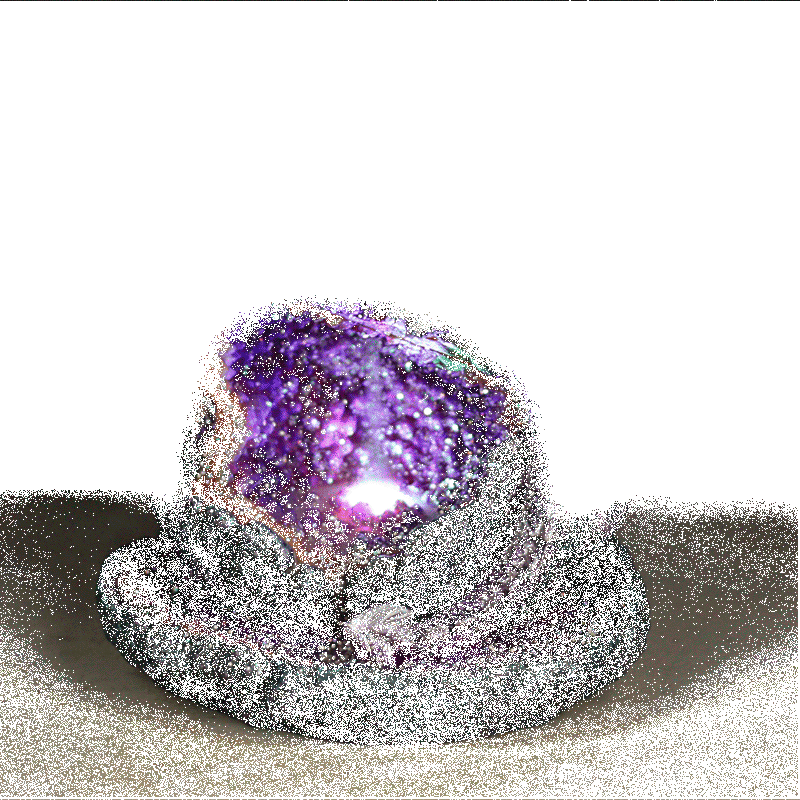 Crystal Cave Purple Dragon LED Flow Encensder