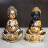 Bouddha et porte-encens de reflux de Lotusl