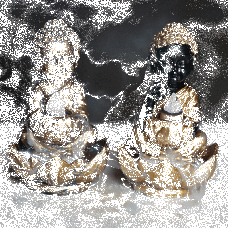Bouddha et porte-encens de reflux de Lotusl