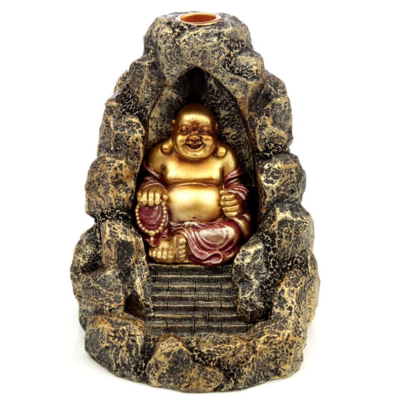 Portez en encens de reflux de bouddha souriant chinois